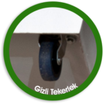 Gizli Tekerlekli Saksı