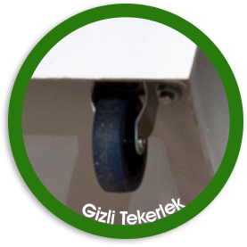 fiber saksı alano gizli tekerlek